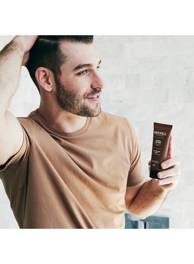 Brickell Men'S Clarifying Gel Face Wash For Men Natural And Organic Rich Foaming Daily Facial Cleanser Formulated With Geranium Coconut And Aloe (3.4 Ounce)