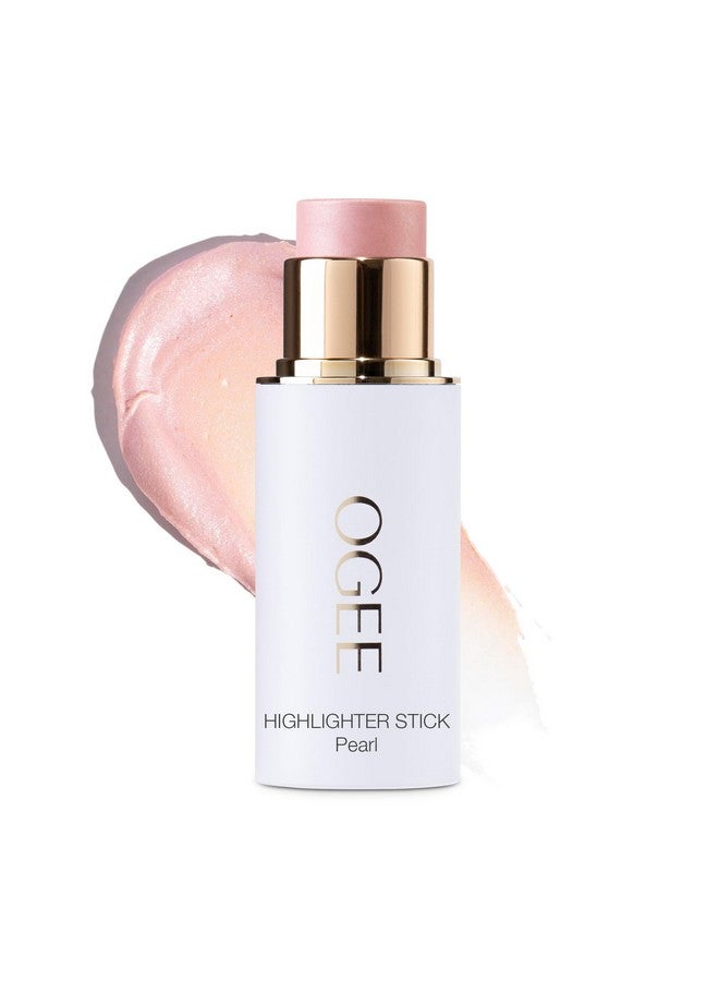 Sculpted Face Stick (Pearl Pearlescent Peony Shimmer) Certified Organic Highlighter Makeup Multiuse Glow Highlighter Stick