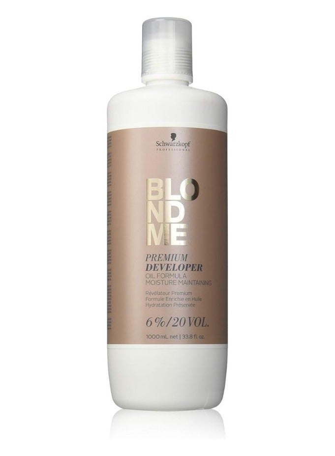 Professional BlondeMe Premium Developer Oil Formula 6%/20 Volume 1000L