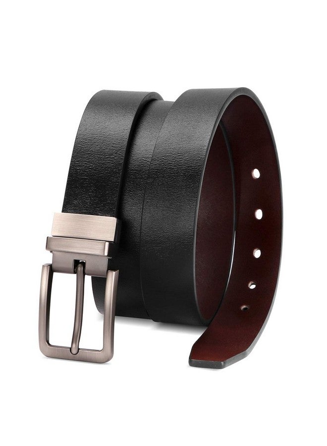 Reversible Leather Belts For Women With Rotated Metal Buckle Fashion Women Belts(1 Pcs Blackbrown)