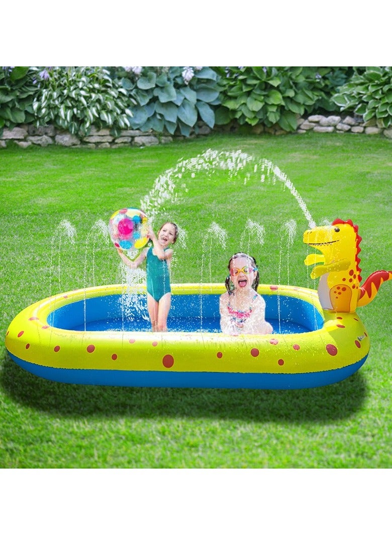 Water Park PVC Inflatable Children Dinosaur Swimming Pool Outdoor Paddling Sprinkler Toys For Kids