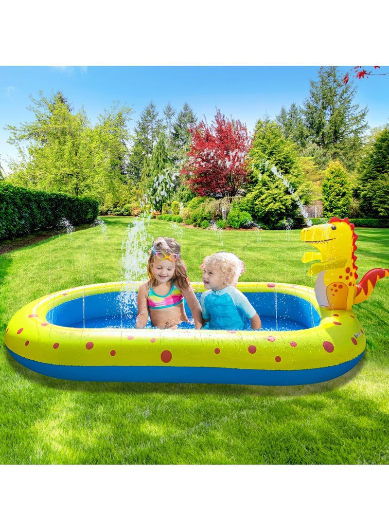 Water Park PVC Inflatable Children Dinosaur Swimming Pool Outdoor Paddling Sprinkler Toys For Kids