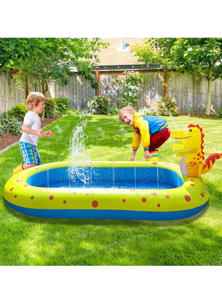 Water Park PVC Inflatable Children Dinosaur Swimming Pool Outdoor Paddling Sprinkler Toys For Kids