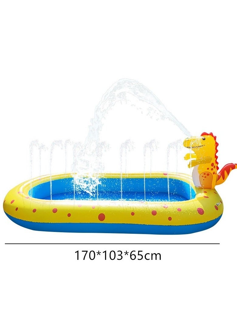 Water Park PVC Inflatable Children Dinosaur Swimming Pool Outdoor Paddling Sprinkler Toys For Kids