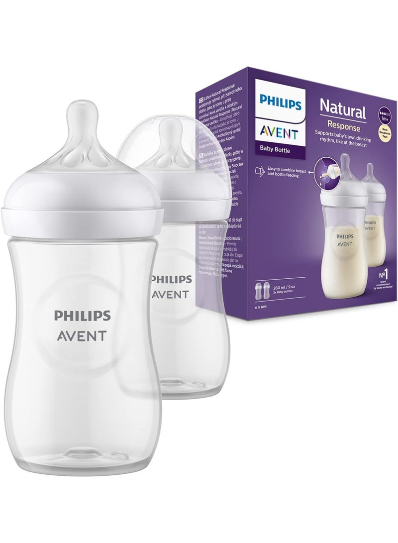 Natural Response Baby Bottle 520 Ml Baby Milk Bottle For Newborns And Up Bpa Free