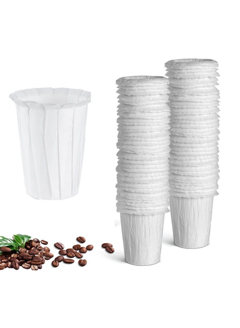 Coffee Filters for K-Carafe Reusable Filters, Reusable Filter Includes Reusable Filter and Coffee Scoop, Paper Disposable Coffee Filter for Keurig K-Carafe (White 100 Count)