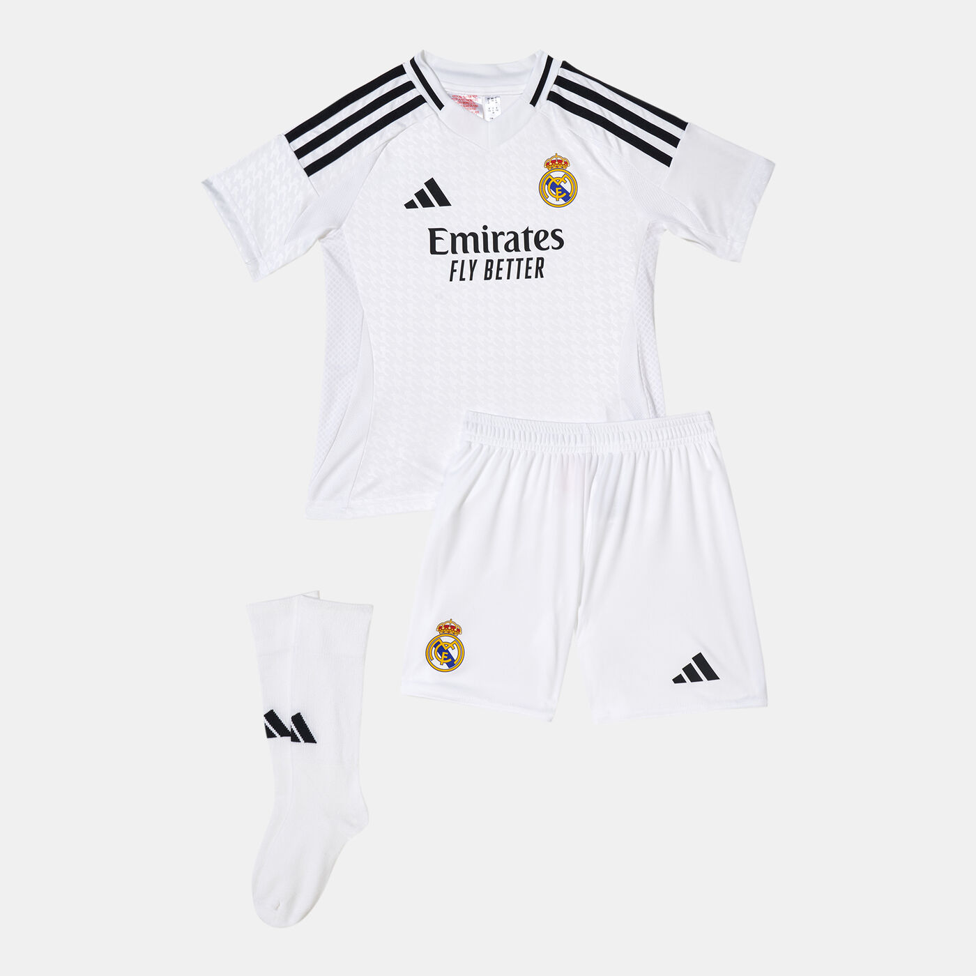 Kids' Real Madrid 24/25 Home Football Mini Kit