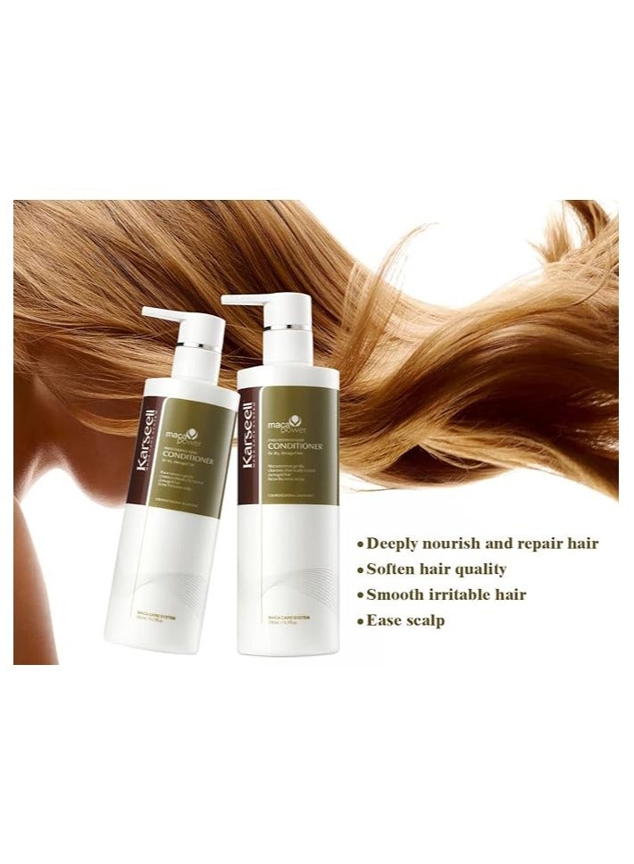 Hair Conditioner Karseell Argan Oil Organic Deep Conditioning Treatment Cream For Dry Damaged Coloured Hair 500ml 16.9 fl.oz Smooth Sulphate Free