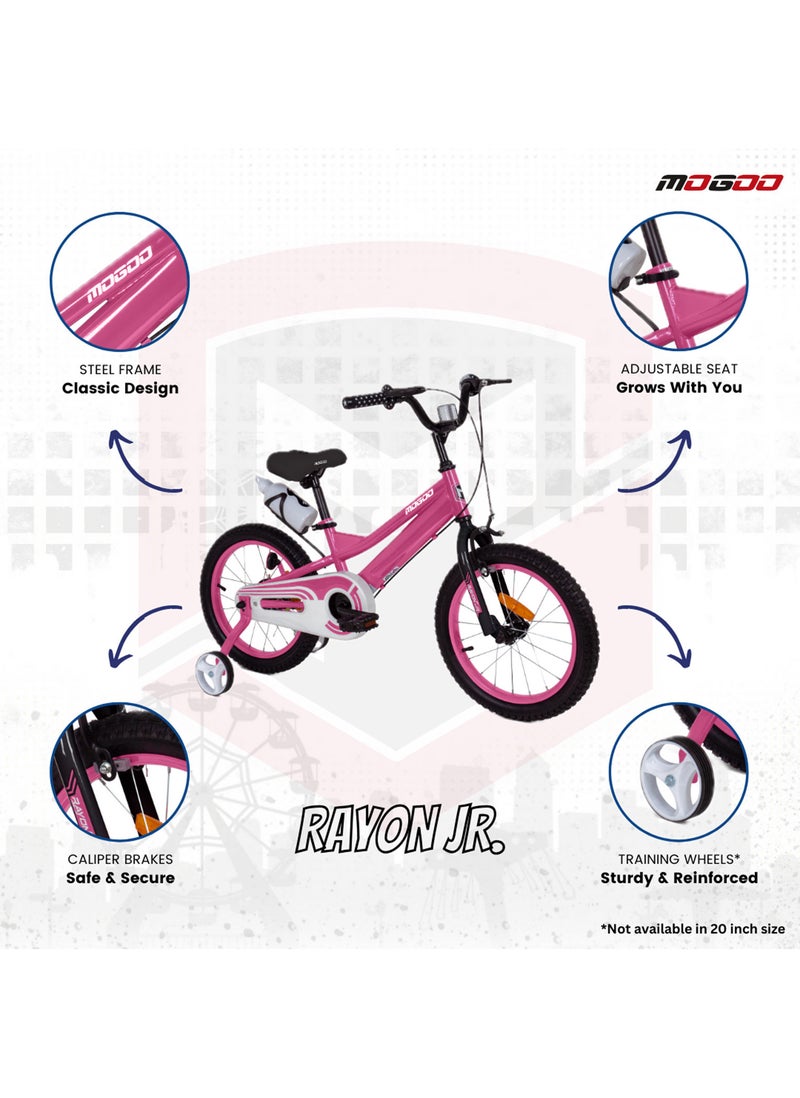 - Rayon Junior 2.0 100% Assembled Kids Bicycle 16 Inch - Pink