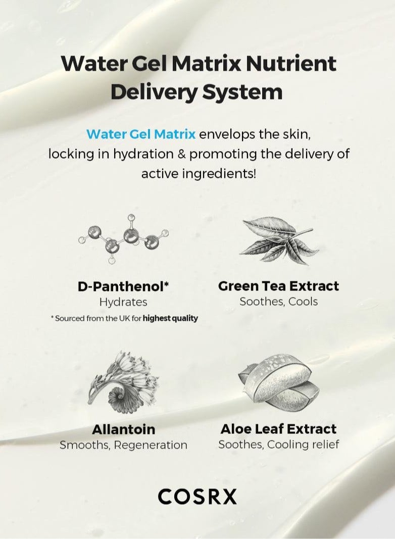 Hydrium Green Tea Aqua Soothing Gel Cream - Refreshing Moisturizer Infused with Green Tea Extract for Calming Hydration and Skin Balance 50ml