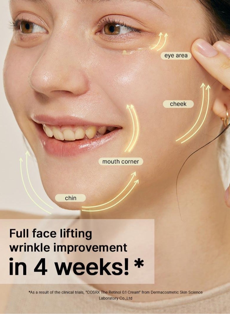 Retinol 0.1 Cream - Low Irritation Formula with 0.1% Pure Retinol 20ml