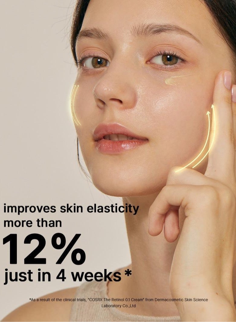 Retinol 0.1 Cream - Low Irritation Formula with 0.1% Pure Retinol 20ml