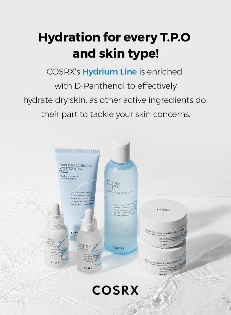 Hydrium Centella Aqua Soothing Ampoule -Ultra-Soothing Formula Infused with Centella Asiatica Extract for Calming Hydration and Skin Barrier Support 40ml