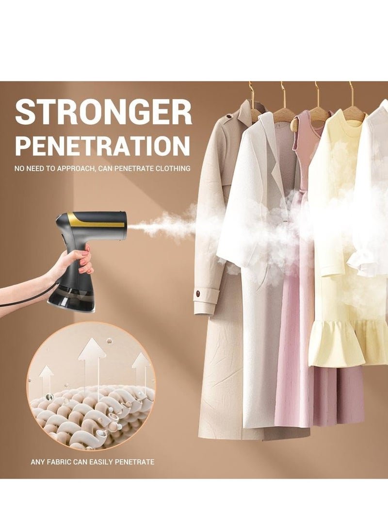 Steamer for Clothes Portable Handheld Garment Travel Steamer for Clothing, Detachable Water Tank, Powerful Fabric Wrinkle Remover for Home And Travel