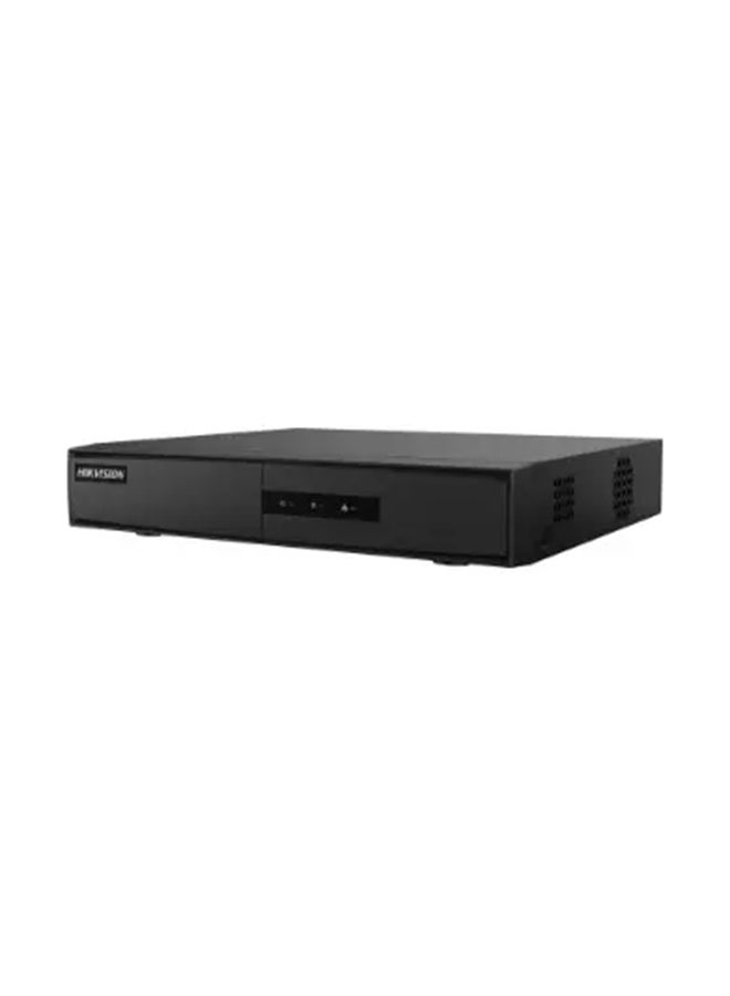 4-ch Mini 1U 4 PoE NVR, Up to 4-ch 1080p Decoding Capability, Up to 60 Mbps Incoming & Outgoing Bandwidth, H.265+/H.265/H.264+ Video Compression, HDMI & VGA Output, Black | DS-7104NI-Q1/4P/M (NO HDD)