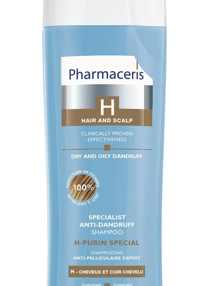 Pharmaceris H-Purin Special Anti-Dandruff Shampoo, Antimicrobial Deep Cleansing Shampoo, Reduces Seborrhea on the Scalp - 250 ml