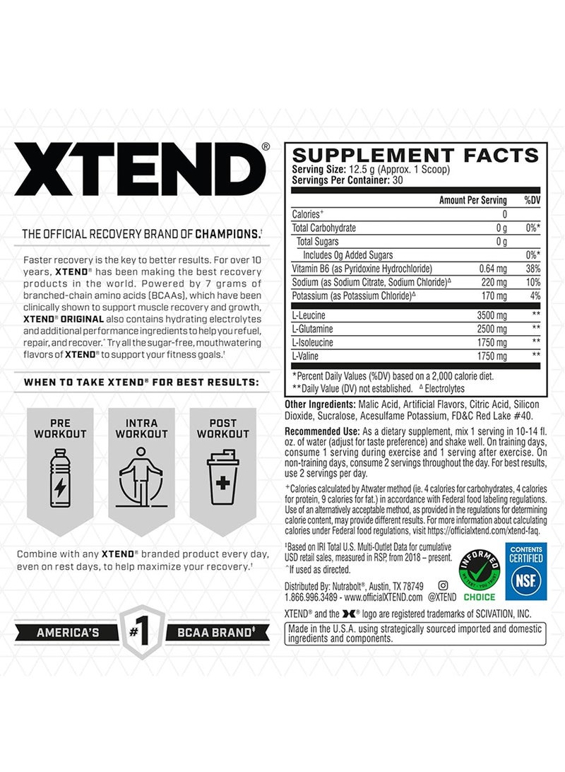 Xtend Original - BCAA Powder + Electrolytes, For Athletes, Watermelon Flavor, 30 Servings