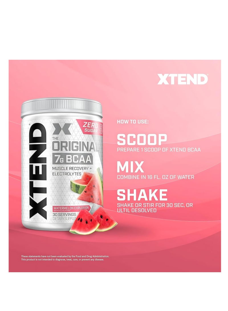 Xtend Original - BCAA Powder + Electrolytes, For Athletes, Watermelon Flavor, 30 Servings