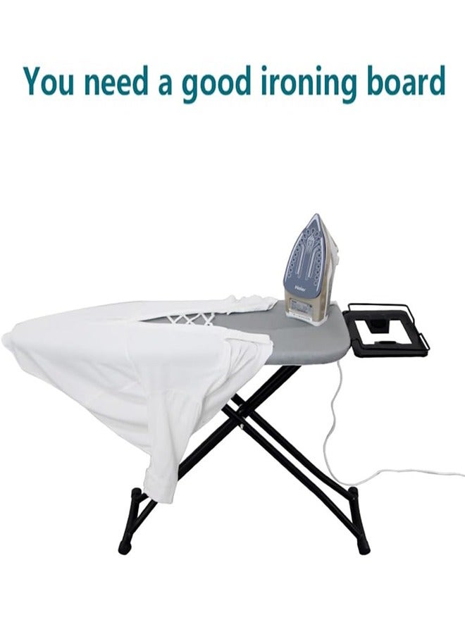 Ironing Board Heat Resistant Cover Ironing Board Non-Slip Folding Adjustable Height (31 * 86 * 110CM) Gray