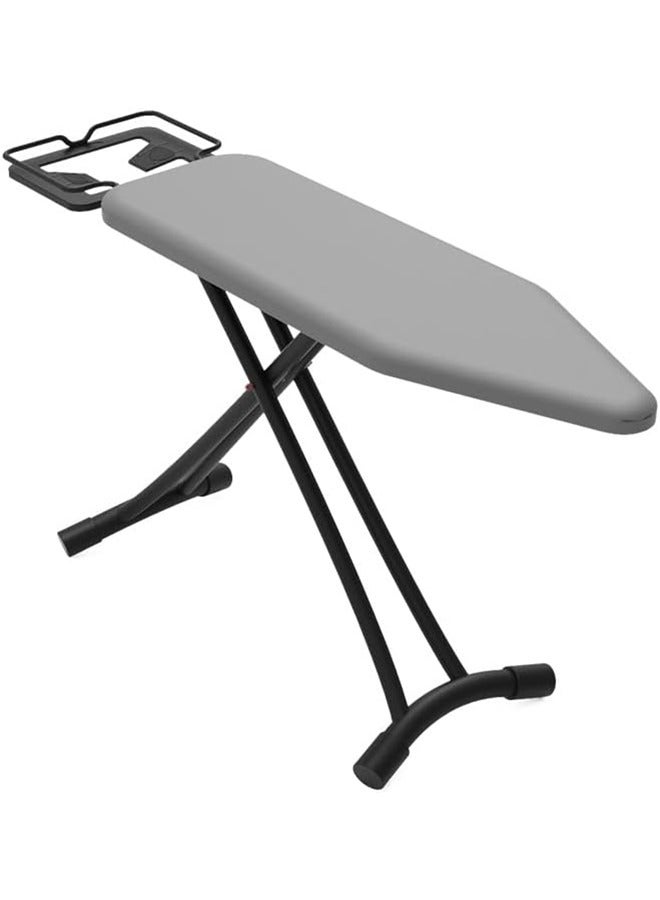 Ironing Board Heat Resistant Cover Ironing Board Non-Slip Folding Adjustable Height (31 * 86 * 110CM) Gray