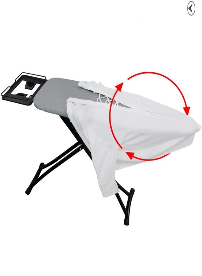 Ironing Board Heat Resistant Cover Ironing Board Non-Slip Folding Adjustable Height (31 * 86 * 110CM) Gray