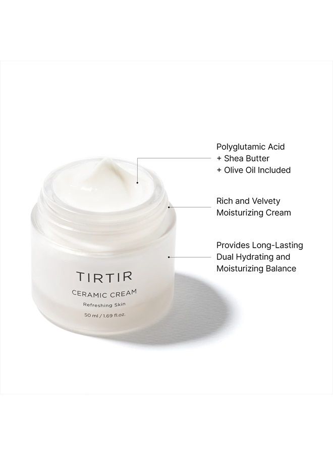 TIRTIR, Ceramic Cream, Refreshing Skin, 1.69 fl oz (50 ml)