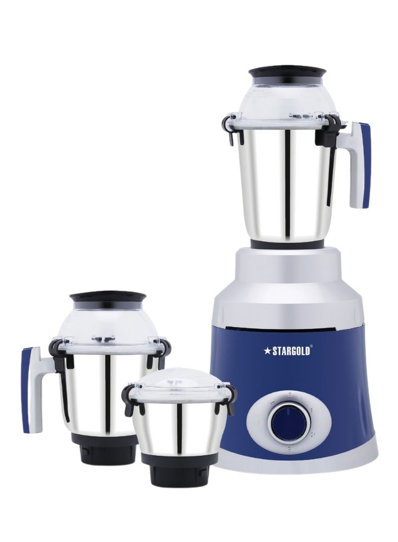 3-In-1 Mixer Grinder 1000 Watts Copper Motor Stainless Steel High Performance Blender