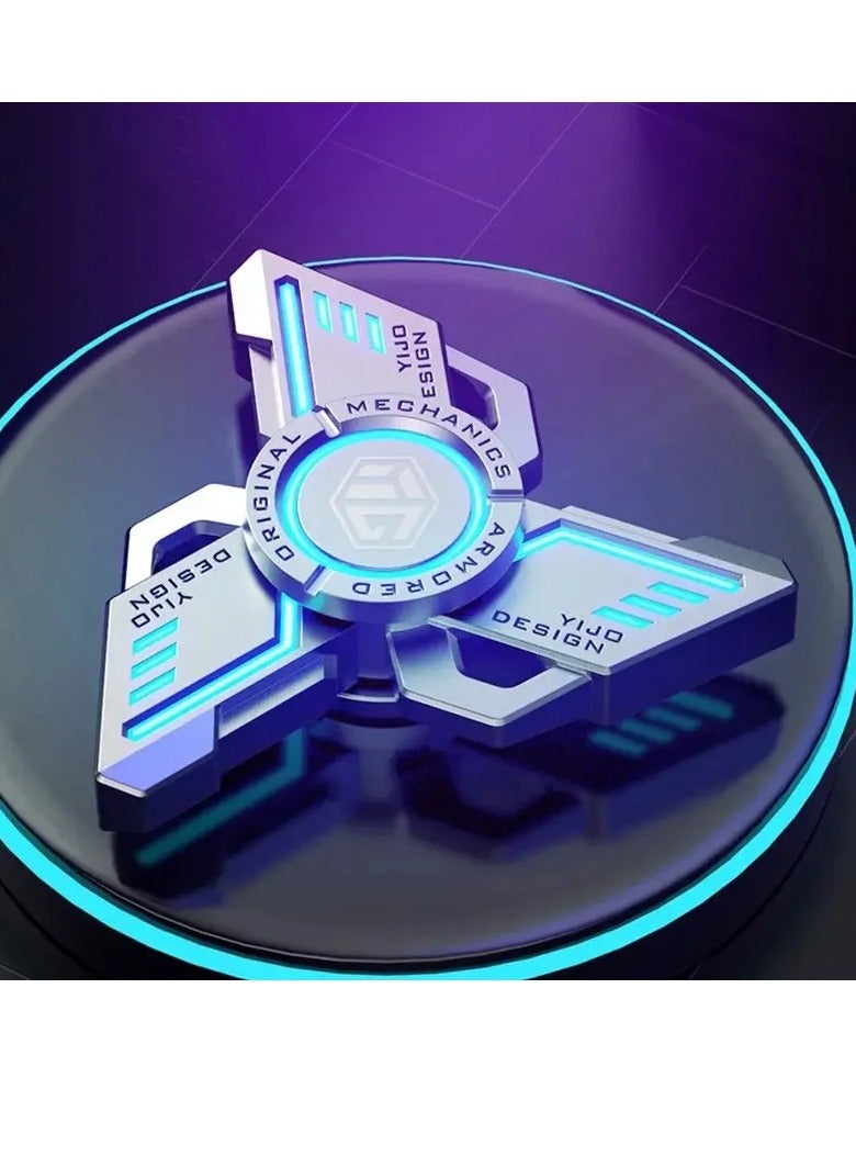 Fidget Spinner, Anti Stress EDC Luminous Fidget Spinner, Durable And Portable Alloy Metal Hand Spinner Toy, Elegant Design Stress Anxiety ADHD Relief Fidget Toy For Adults And Kids, (Orange, Standard)