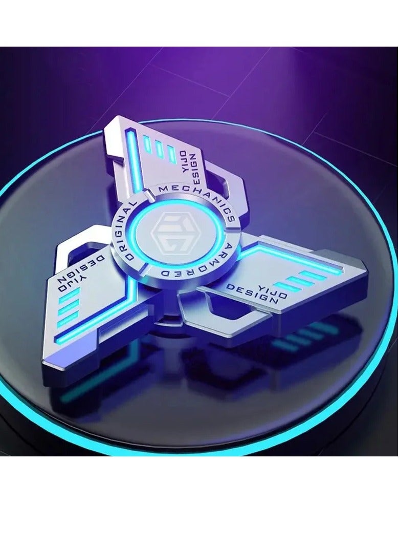 Fidget Spinner, Anti Stress EDC Luminous Fidget Spinner, Durable And Portable Alloy Metal Hand Spinner Toy, Elegant Design Stress Anxiety ADHD Relief Fidget Toy, (Green, Multifunctional Flagship Suit)