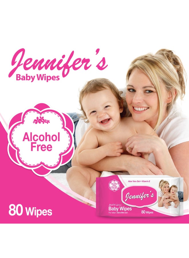 Alcohol-Free Baby Wipes 80 Sheets Pack Of 24