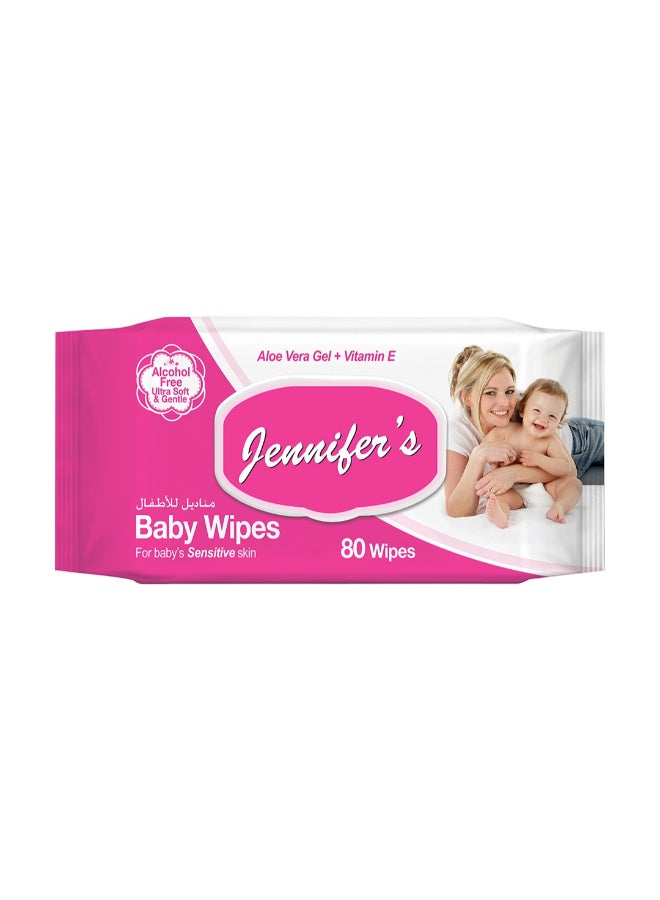 Alcohol-Free Baby Wipes 80 Sheets Pack Of 24
