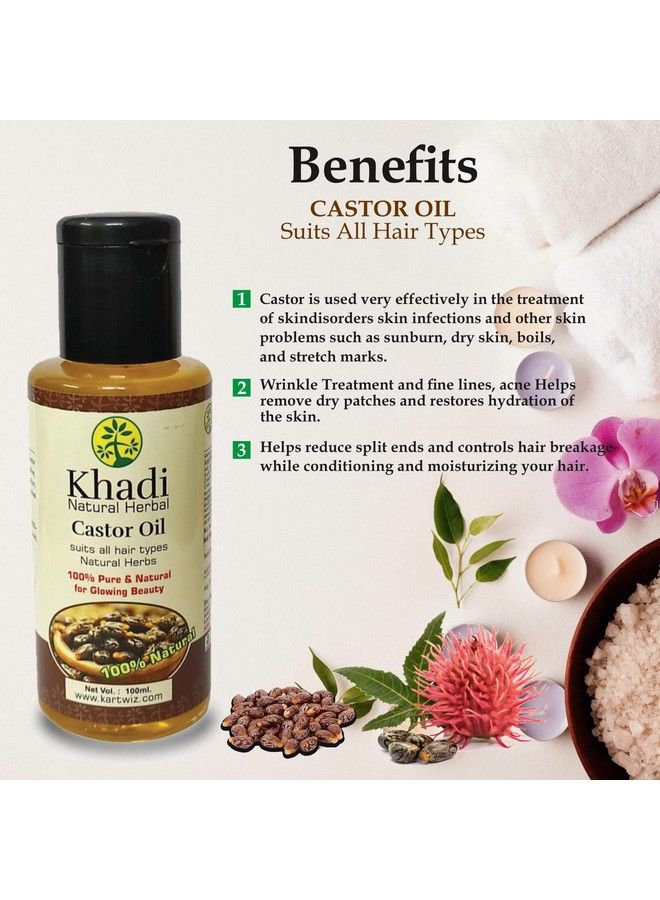 Herbal Castor Oil 200Ml (Pack Of 2)