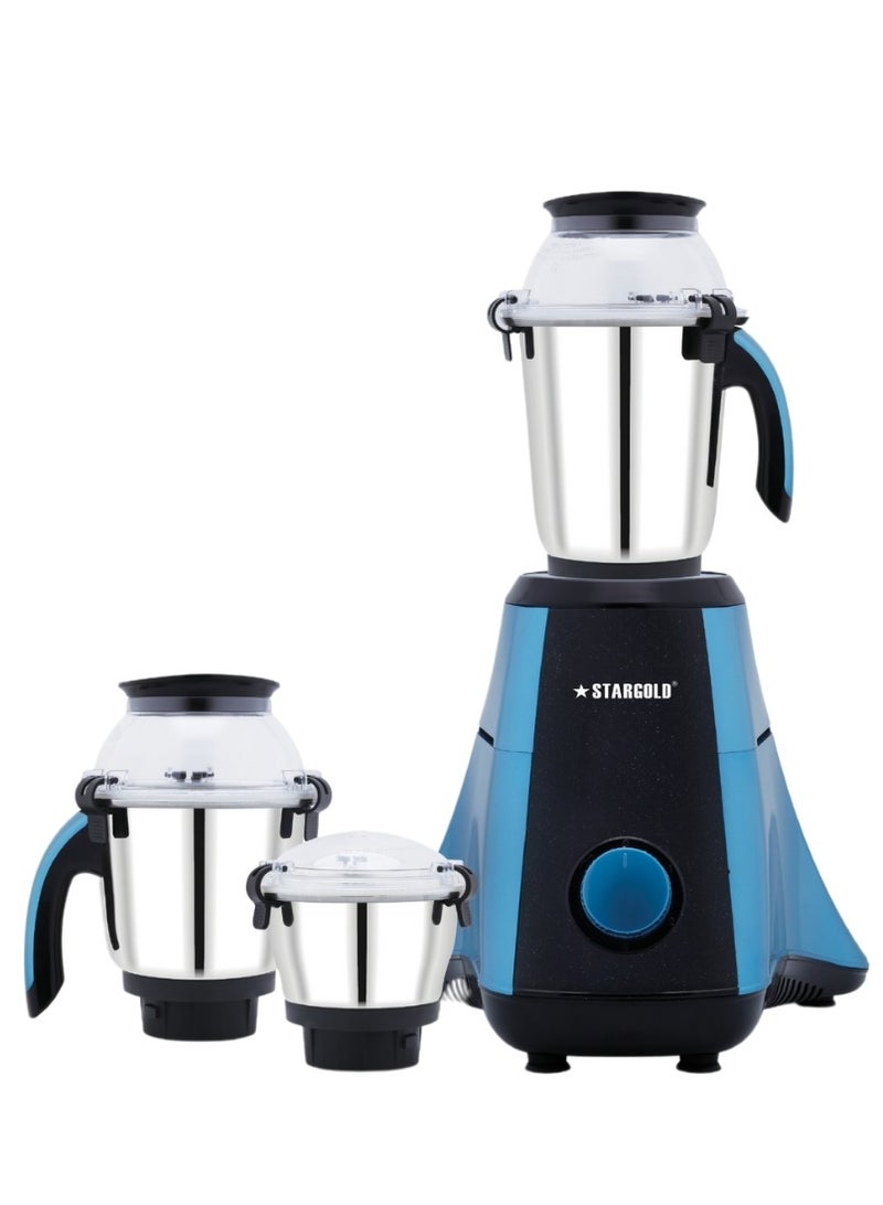 Mixer Grinder 1000 Watts 3-In-1 High Performance Copper Motor With Razor Sharp Blade