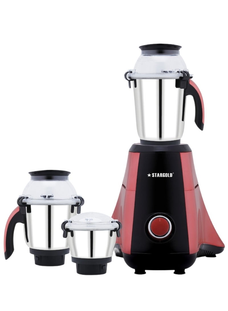 Mixer Grinder 1000 Watts 3-In-1 High Performance Copper Motor With Razor Sharp Blade