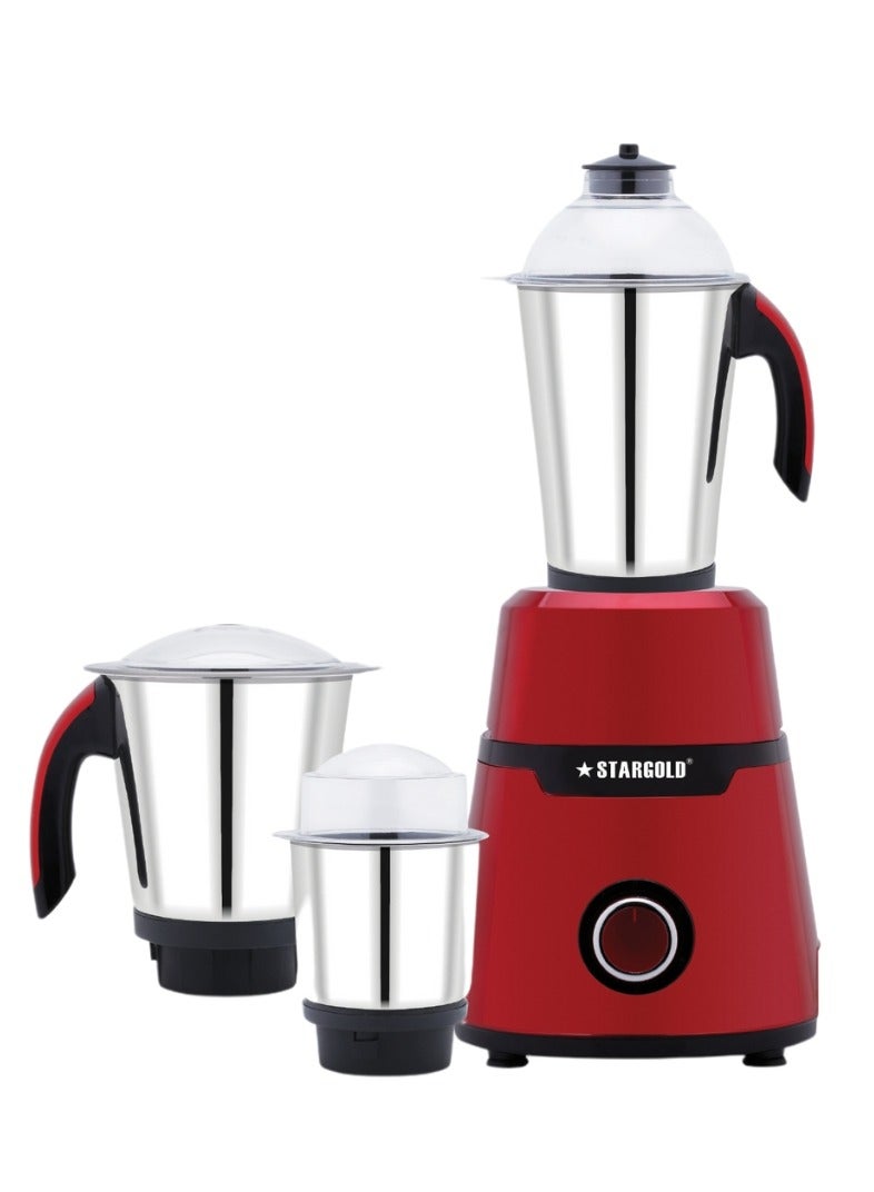 Mixer Grinder 750 Watts 3-In-1 High Performance Copper Motor With Razor Sharp Blade