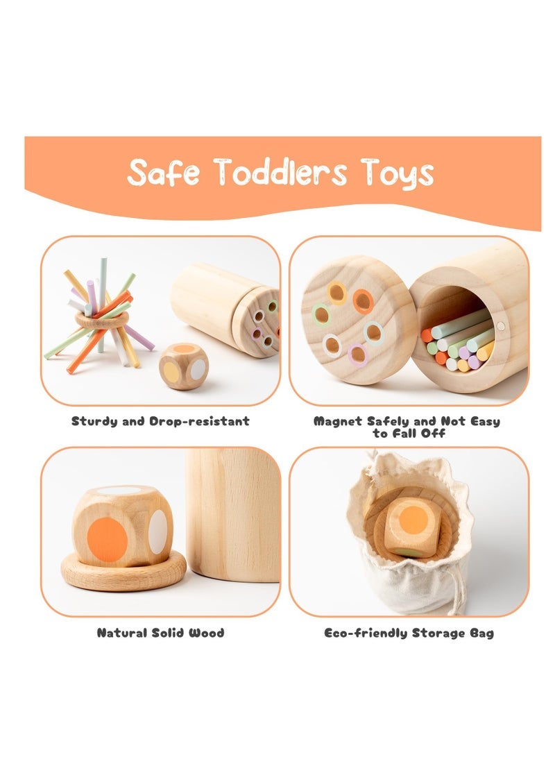Toys Montessori Toys, Natural Wood Educational Sorting Toy,  1 Year Old Fine Motor Skills Toys for 1-2 Year Old Sensory Toys Wooden Learning & Educational Toys for Toddlers 1-3