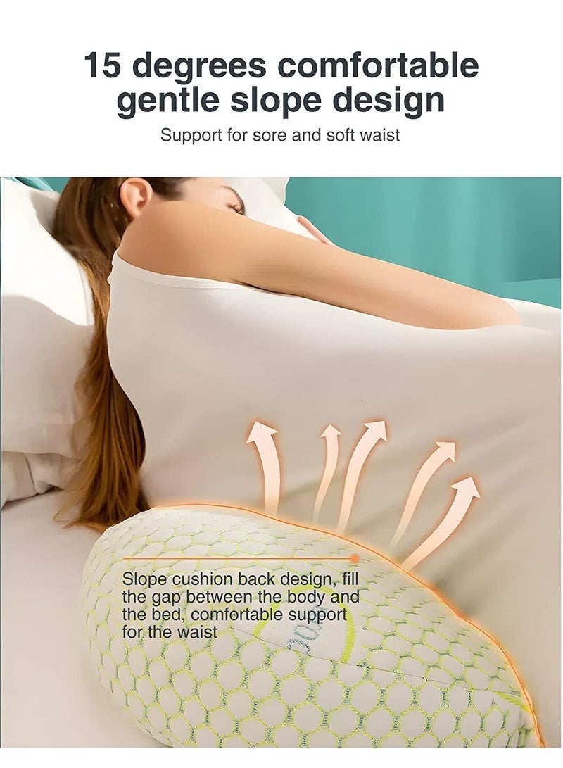 Pillows for Sleeping Maternity Pillow Pregnancy Body Pillow Support for the Back Legs Belly and Hips of Pregnant Women Detachable and Adjustable with Pillow Cover