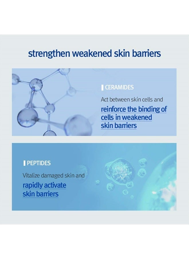 ATO Cream Blue Label - Long lasting Strong Moisture and Nutrients Hyaluronic Acids, Natural Safe Ingredients Ceramide Skin Barrier from Double Hydration Baby Lotion 4.6 Fl. Oz
