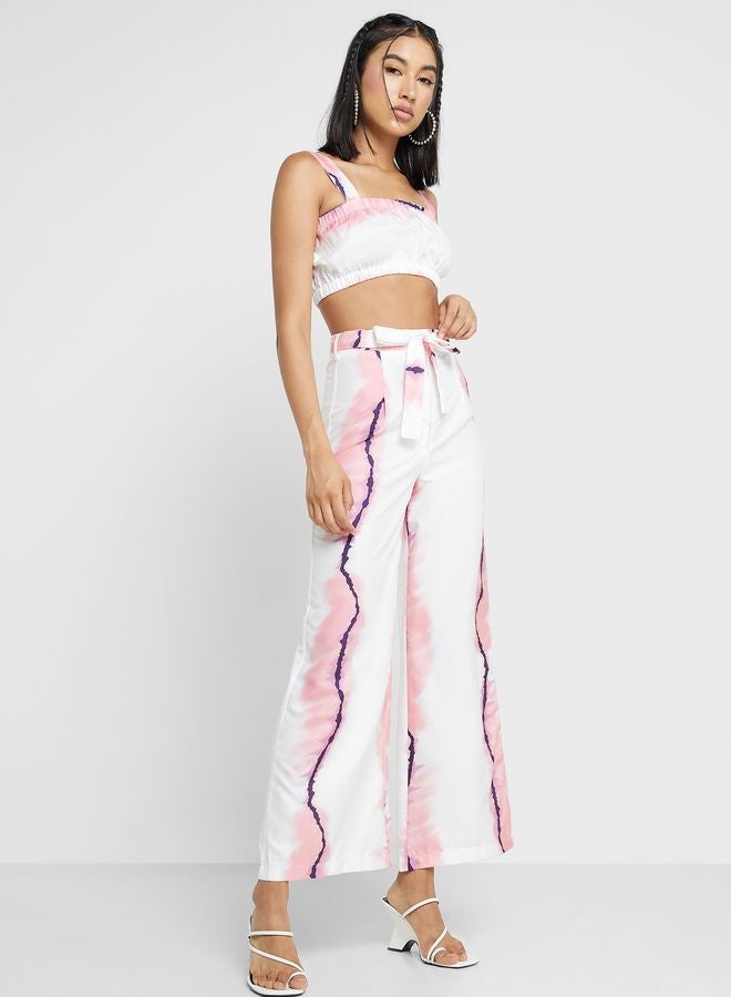 Printed Casual Pant Set