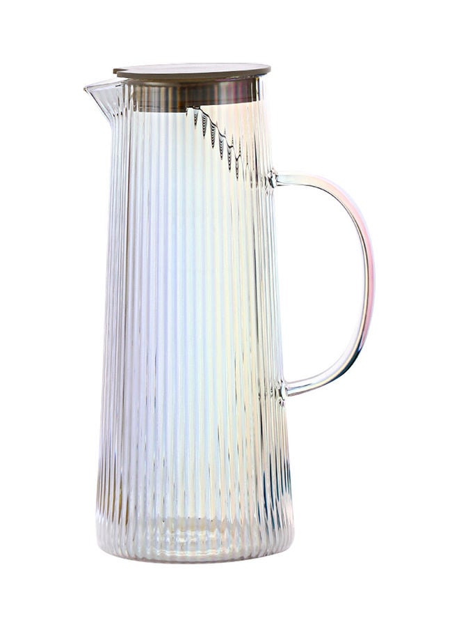 Nordic Style Striped Glass Jug Multicolour 9.5x9.5x25cm