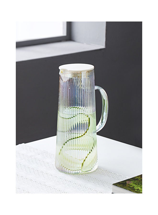Nordic Style Striped Glass Jug Multicolour 9.5x9.5x25cm