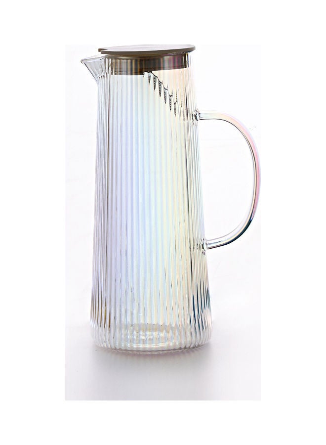 Nordic Style Striped Glass Jug Multicolour 9.5x9.5x25cm