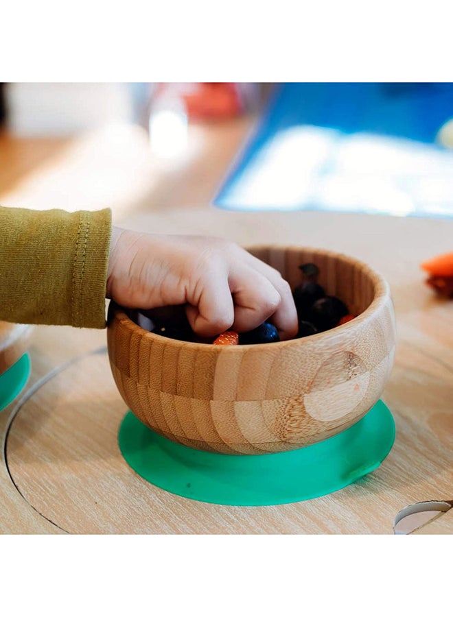 Bamboo Suction Baby Bowl And Spoon Set