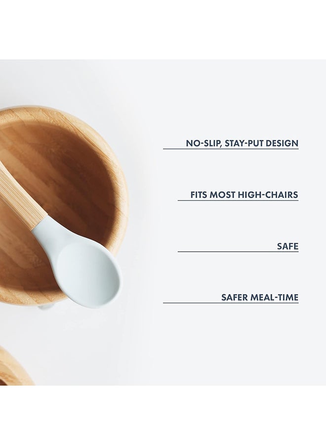 Bamboo Suction Baby Bowl And Spoon Set