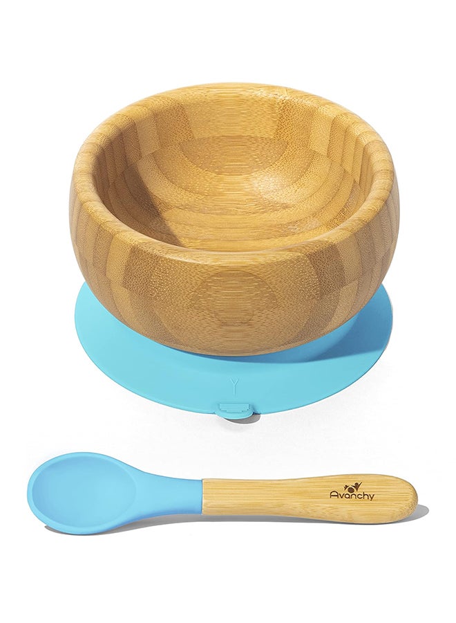 Bamboo Suction Baby Bowl And Spoon Set