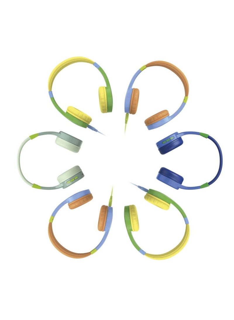 184106 Kids Children's On-Ear Headphones with Volume Limiter