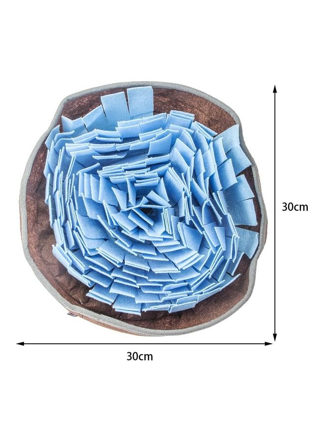 Pet Snuffle Feeding Mat Blue/Brown 30 x 30cm