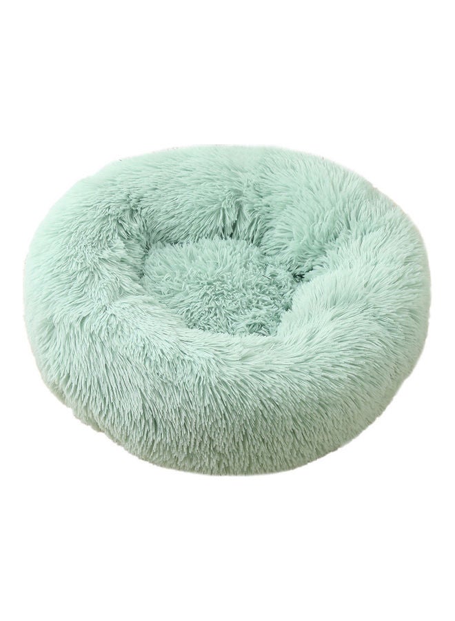 Anti Anxiety Faux Fur Donut Shape Dog or Cat Bed Green 40cm