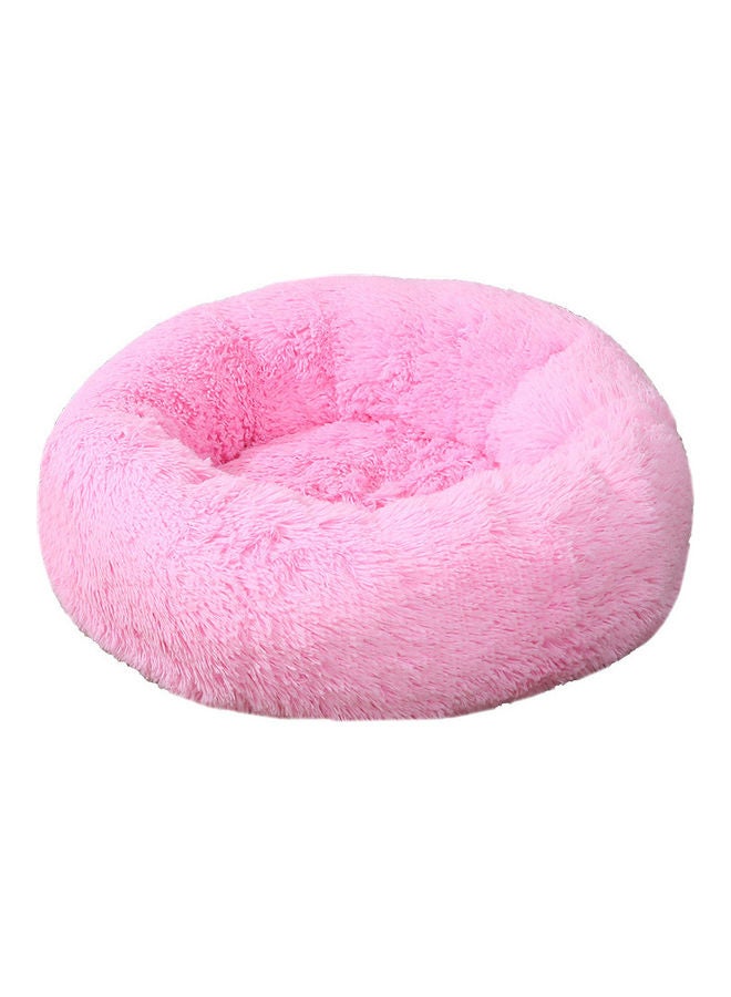 Anti Anxiety Faux Fur Donut Shape Dog or Cat Bed Pink 40cm
