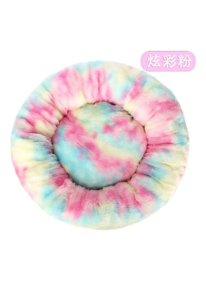 Anti Anxiety Faux Fur Donut Bed for Pets Multicolour 70cm